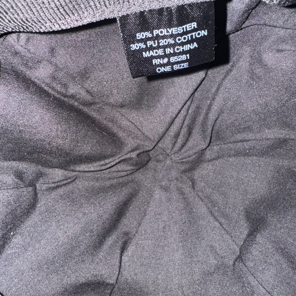 Women’s Rain Bucket Hat, Rain Proof, One Size, Black Shiny, PU Pleather Look - Picture 3 of 3